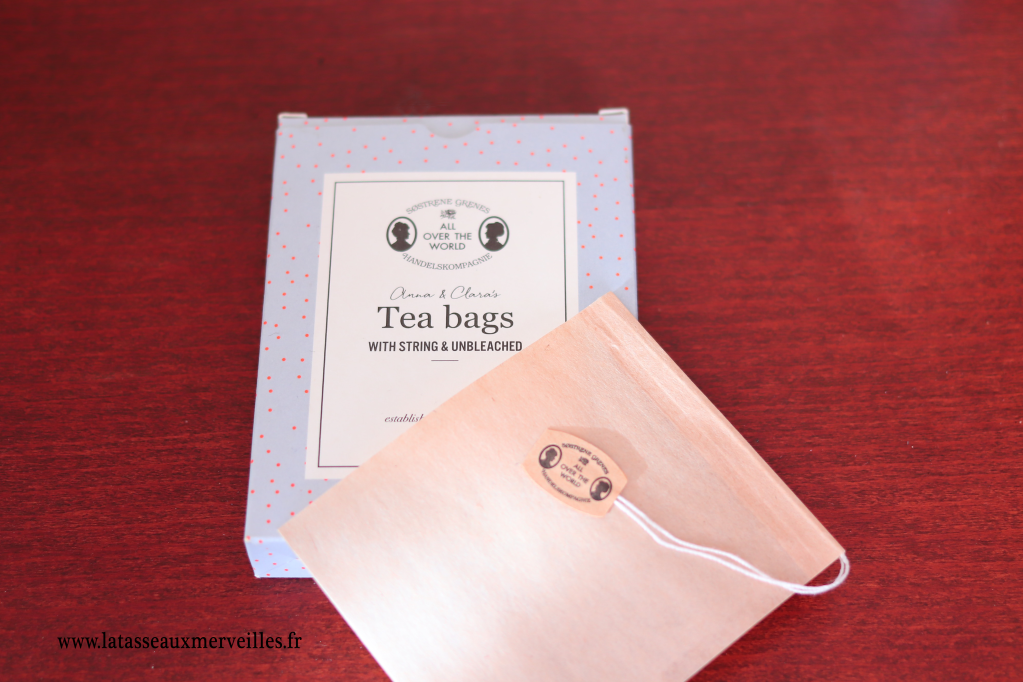 boite de sachet de thé en papier non blanchi